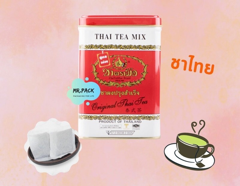 Tea Natural Cha Tra Mue Thai Make Lemon Tea Iced Tea Black Tea 1 box 50 sachet