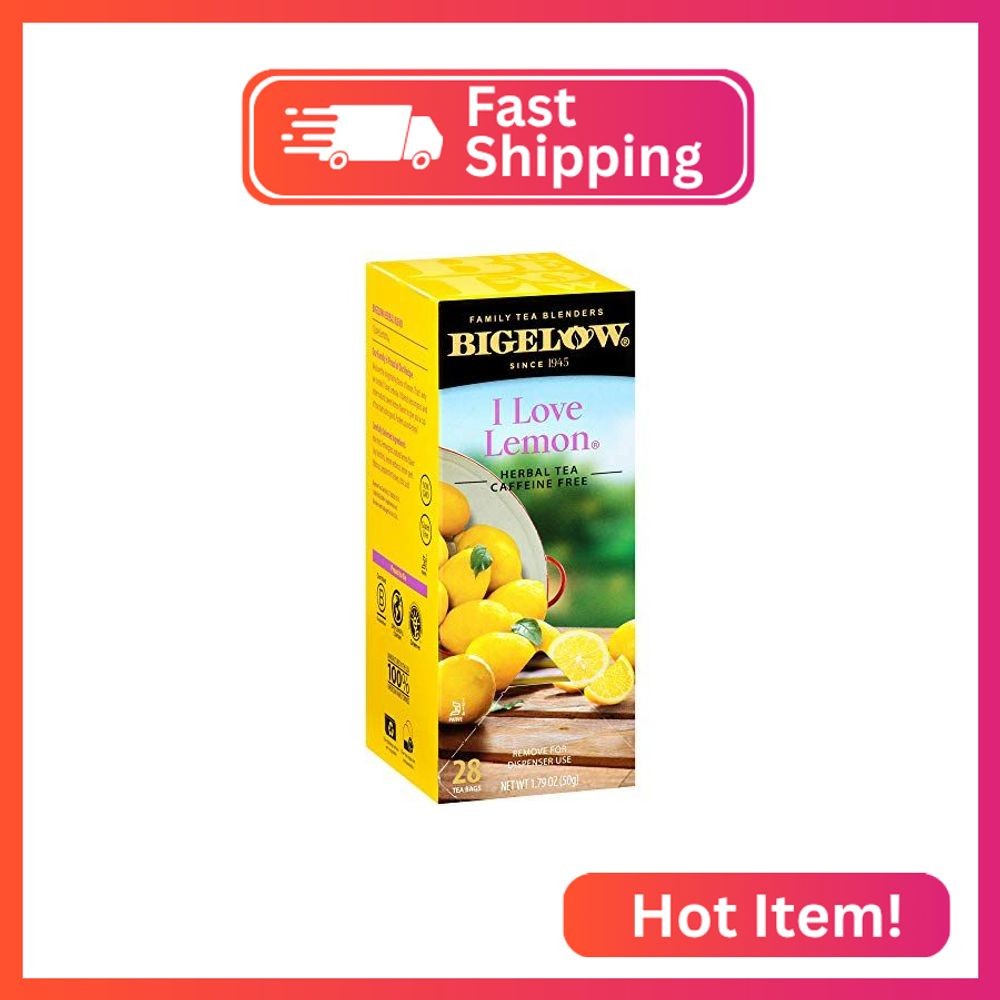 Bigelow I Love Lemon Tea Bags, Box Of 28
