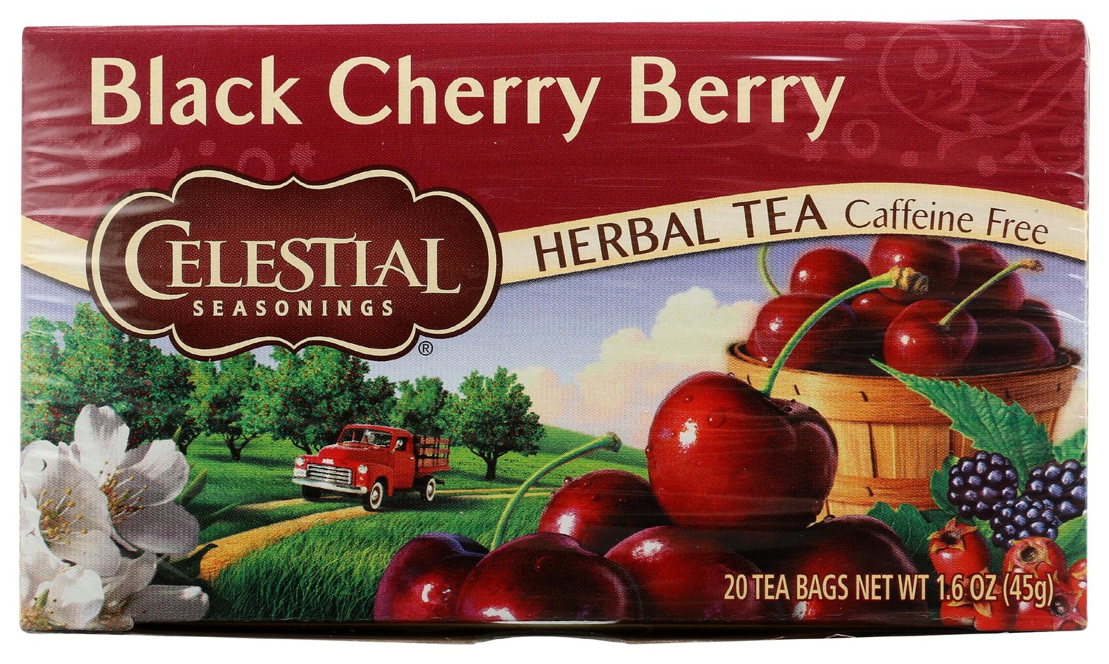 Celestial Seasonings Black Cherry Berry Herbal Tea, 20 20 Count (Pack of 1)