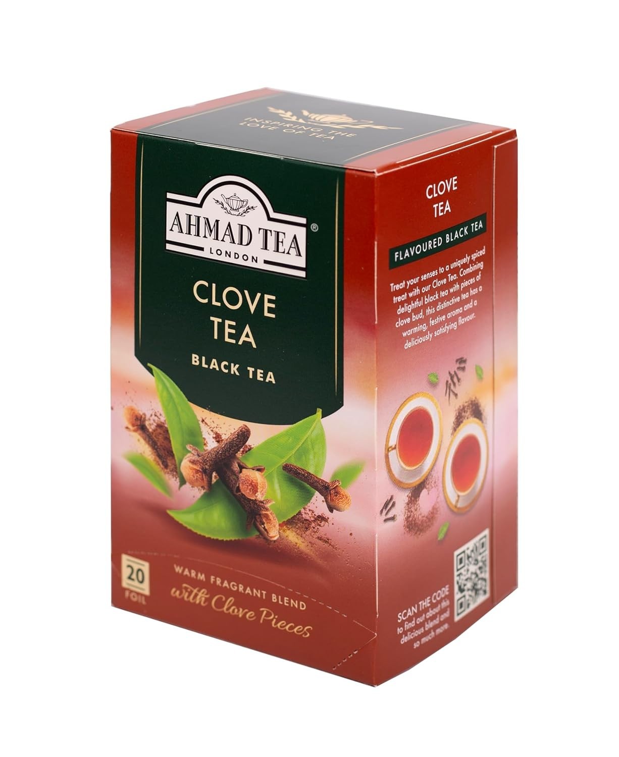 Black Tea with Clove – 20 Teabags, Naturally Caffeinated & Sugar-Free