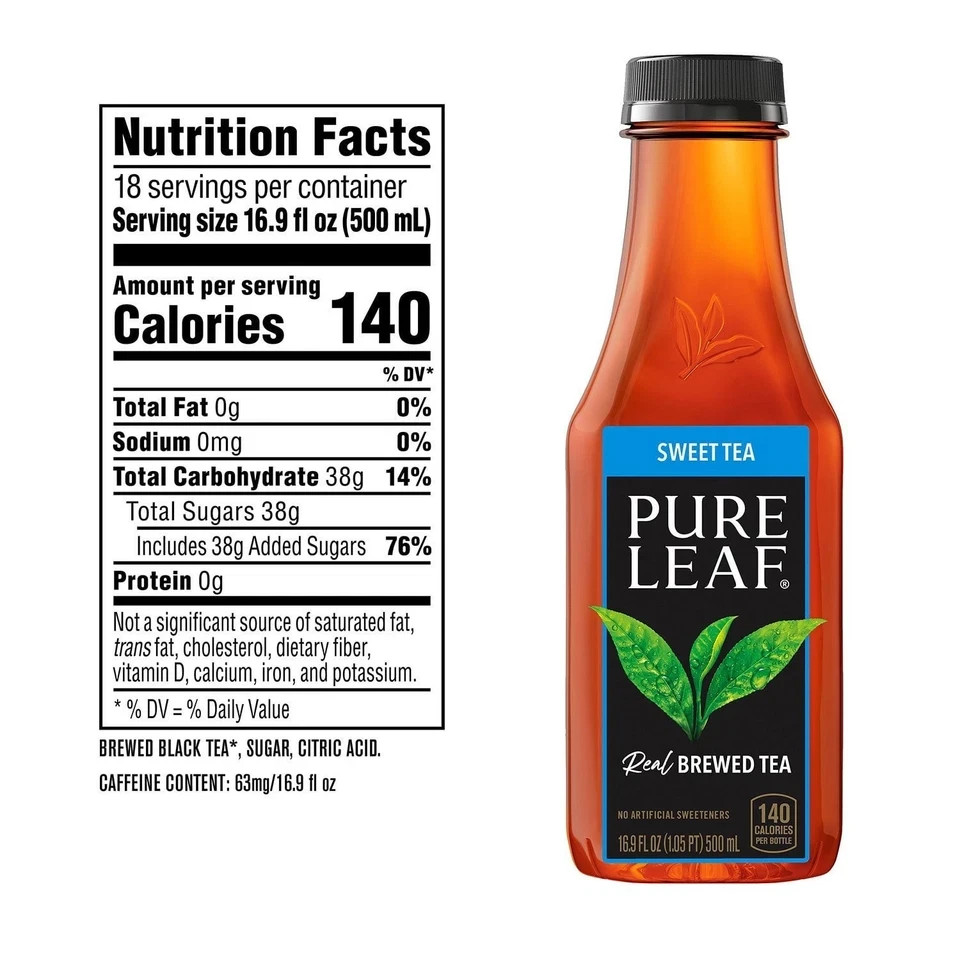 Pure Leaf Real Brewed Tea Sweet Tea 16.9 fl. oz., 18 pk.