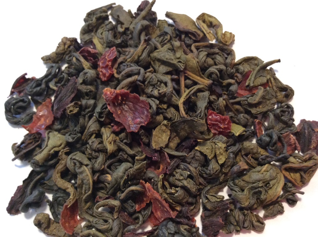 Pomegranate Hibiscus Green Loose Leaf Tea 1lb