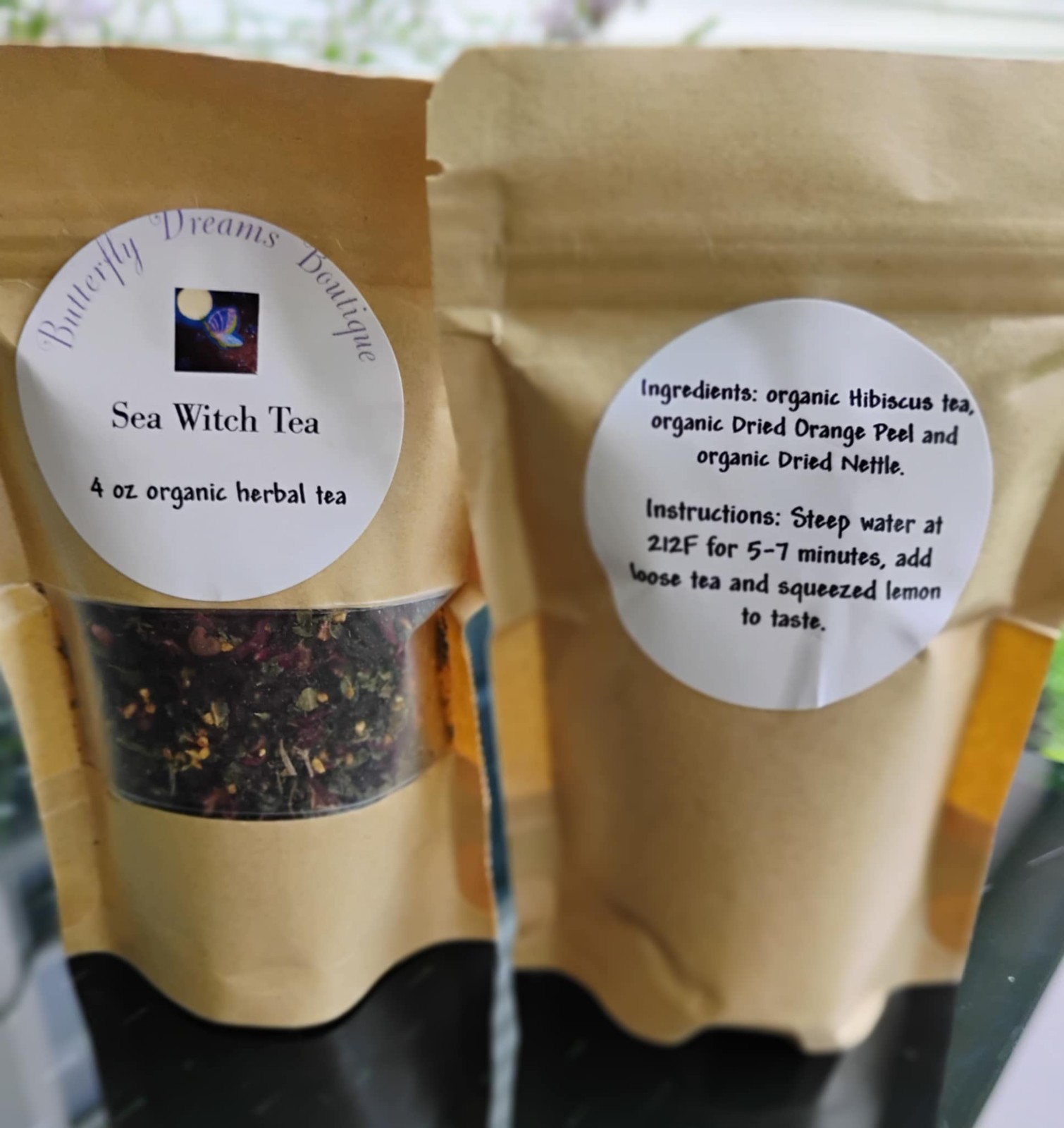 All Natural 4 oz Zodiac Astrology sign Herbal & Dried Fruit Tea Blends