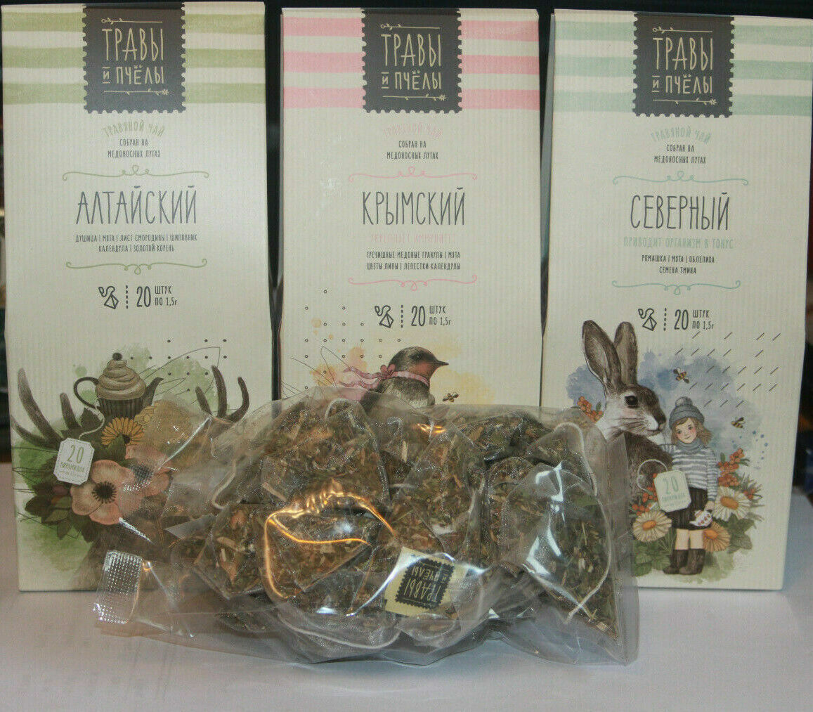 Травы и Пчелы “Северный” Herbal Tea North Нips 20 pyramids