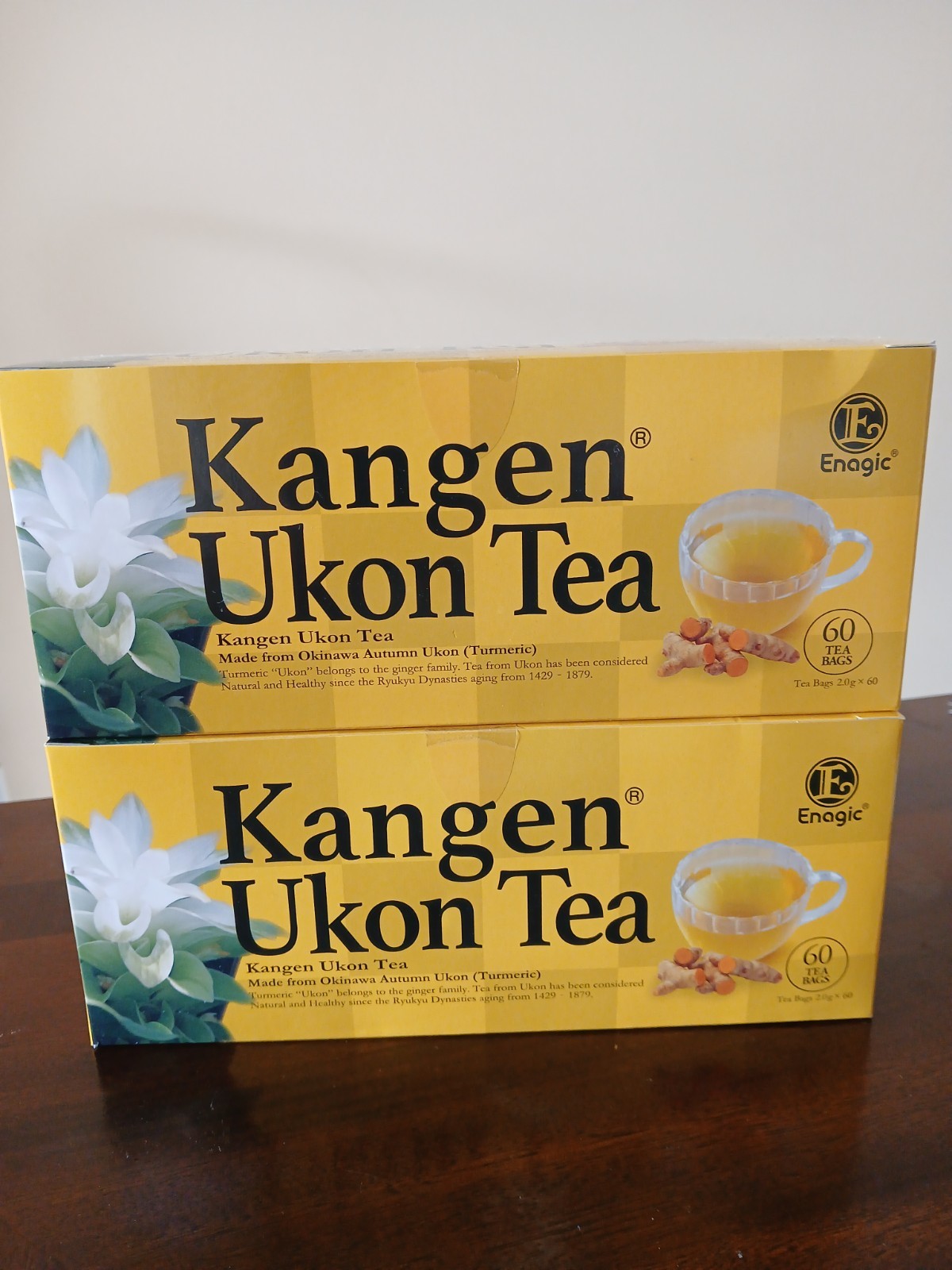 Kangen Ukon Tea Made from Okinawa Autumn Ukon (Tumeric) New/60 Tea Bags