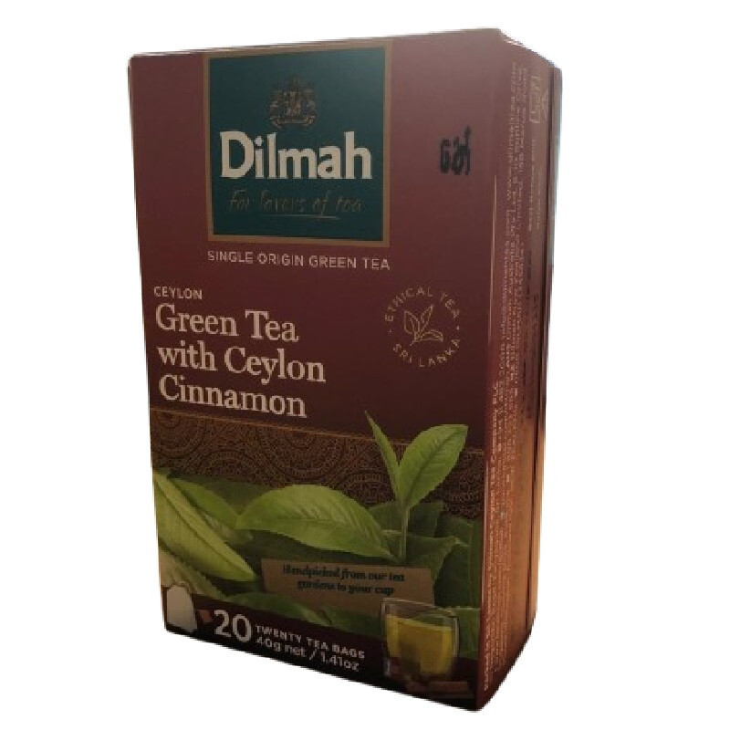 Dilmah Pure Ceylon Green Tea With Cinnamon ? 20 Tea Bags
