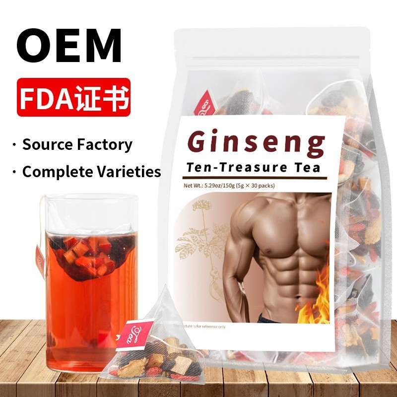 Herbal Tea Chinese Traditional Healthy Drink Ginseng Rose Hawthorn Bitter Melon