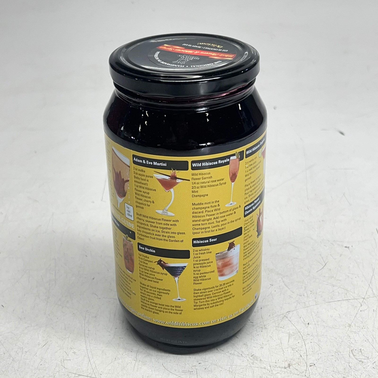 WILD HIBISCUS FLOWER (50 FLOWERS) Wild Hibiscus Flowers In Syrup 2.5lb BB 06/29