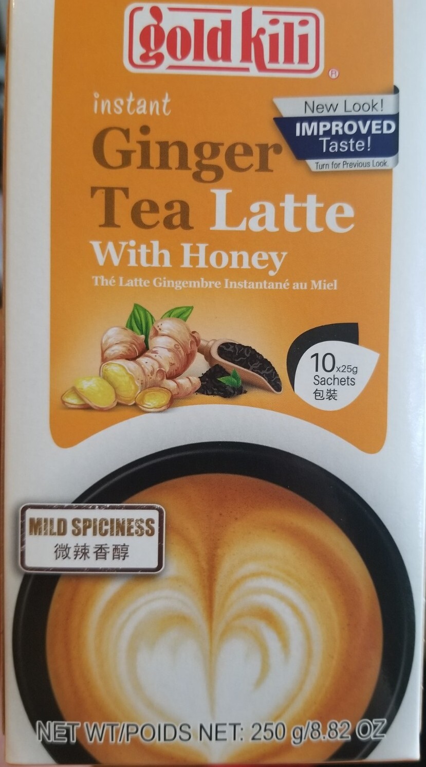 Gold Kili Natural Instant Ginger milk Tea Drink, 8 Sachets 7 oz