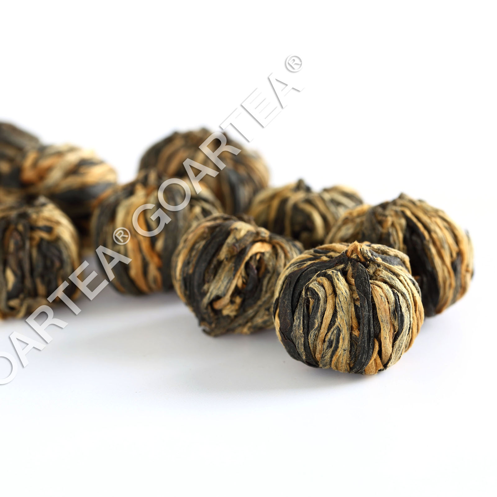 GOARTEA Nonpareil Supreme Yunnan Black Tea Dragon Pearl Dian Hong Ball Buds