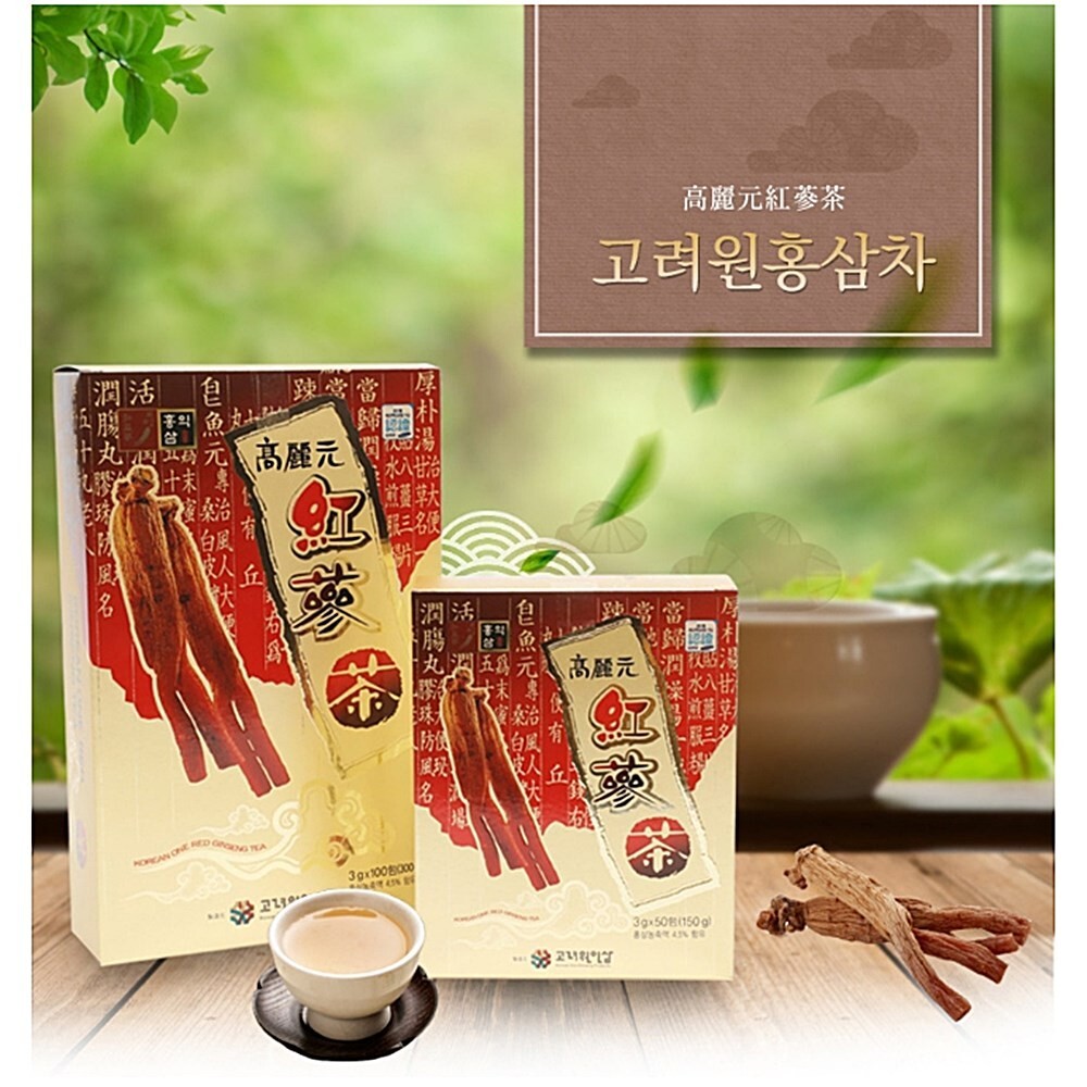 Korea Goryeowon Red Ginseng Tea Granules 3g x 100 bags ( 50bags x 2ea )