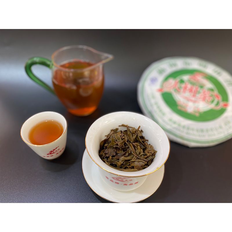 2014 Laomane Menghai Bulang Mountain Big Tree Pu-erh Tea Cake Raw Pu’er Tea 357g