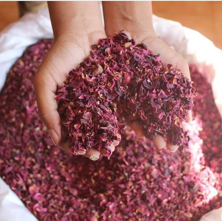 Organic Dried Rose Petals 50g | Edible Gulab Patti | Natural Color & Aroma