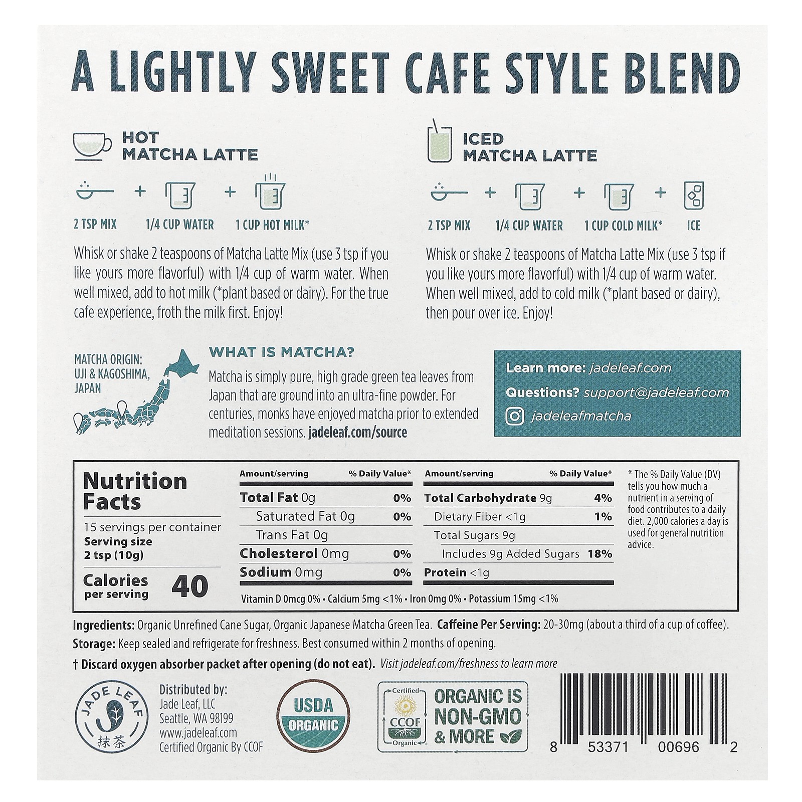 Matcha Latte, Original, 5.3 oz (150 g)