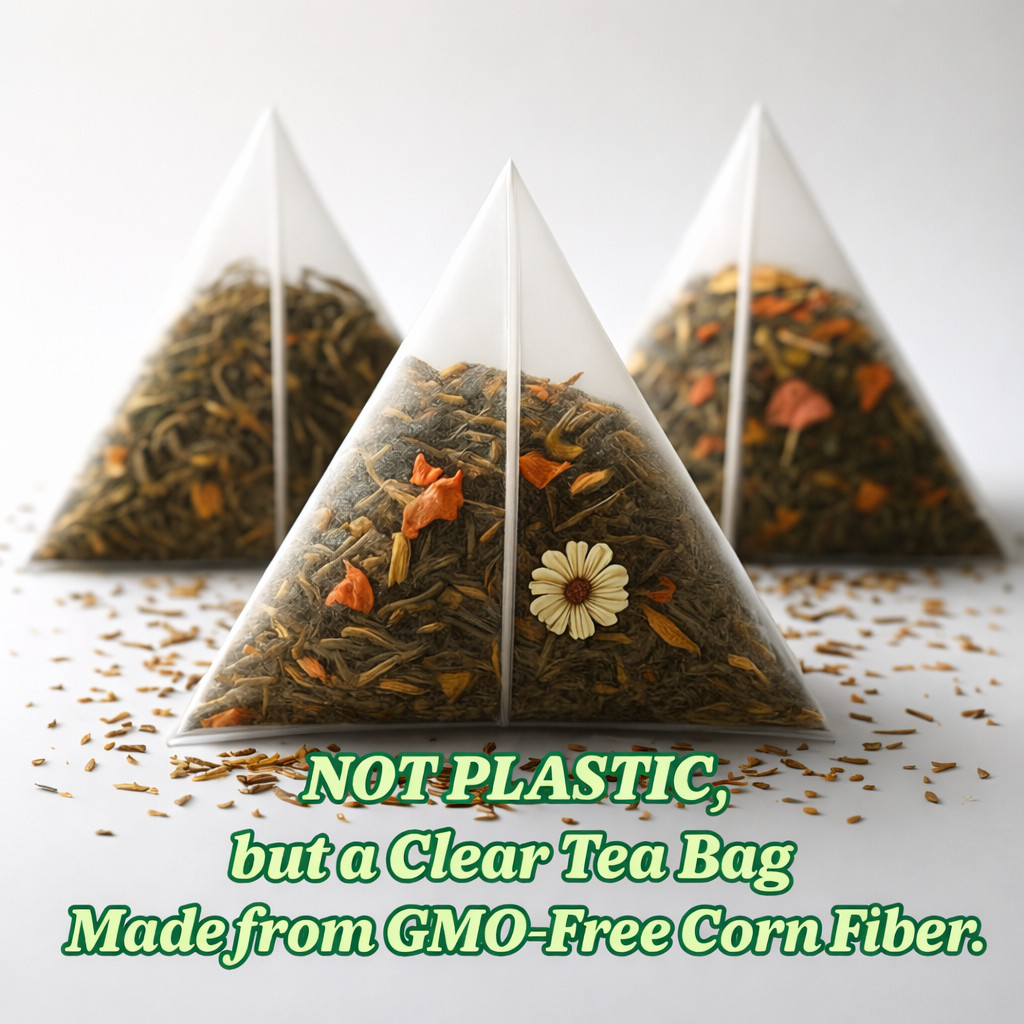 Organic English Breakfast Tea Bags – 100 Count (Plant-Based Pyramid Tea Bags)