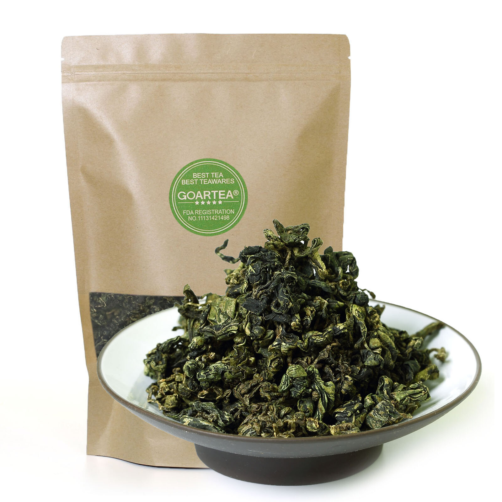 GOARTEA 250g Premium Jiaogulan Gynostemma Pentaphyllum Tea Herbal Flower Green
