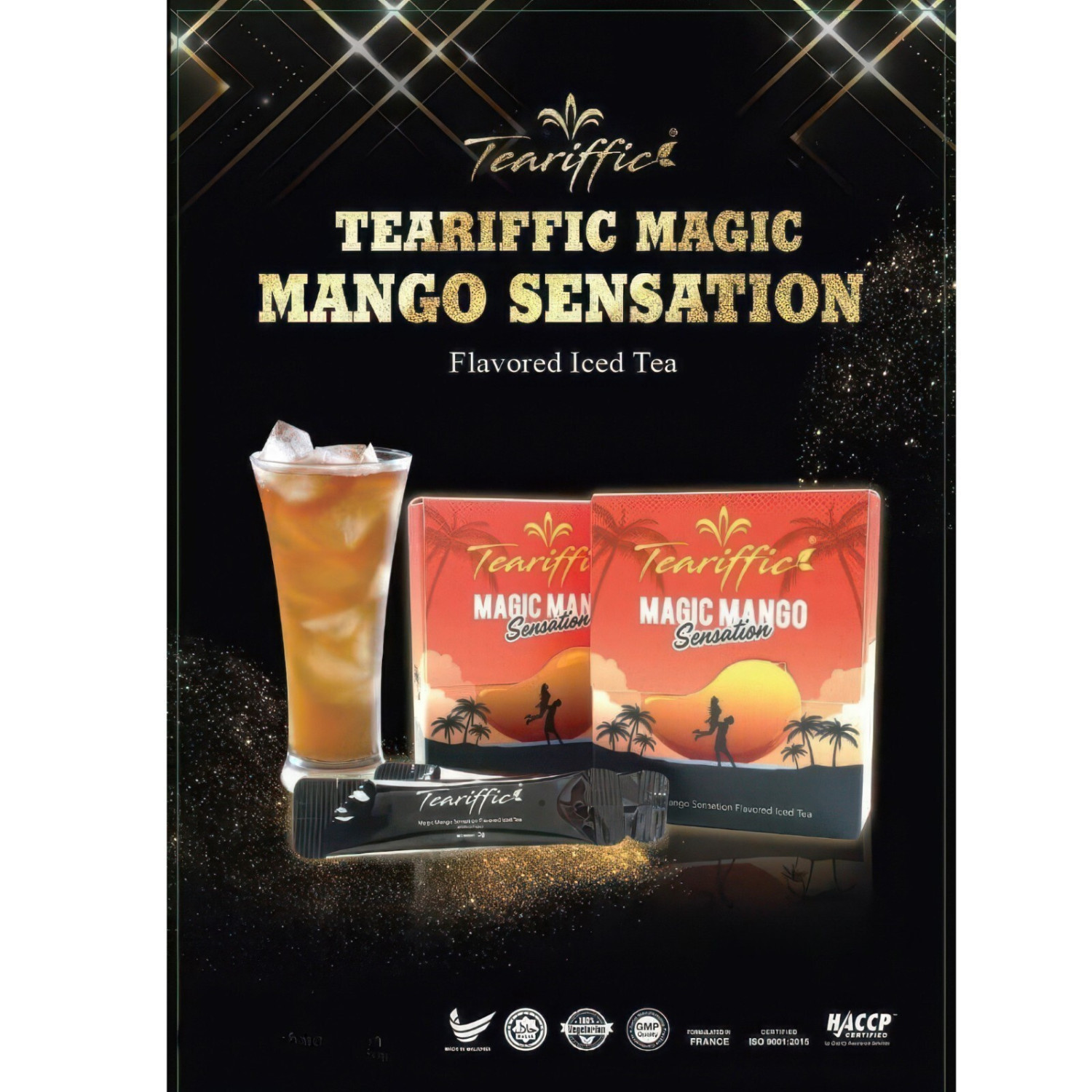 TEARIFFIC Magic Mango Sensation Sexual Men Herb Energy Coffee Tea Boost Sachets