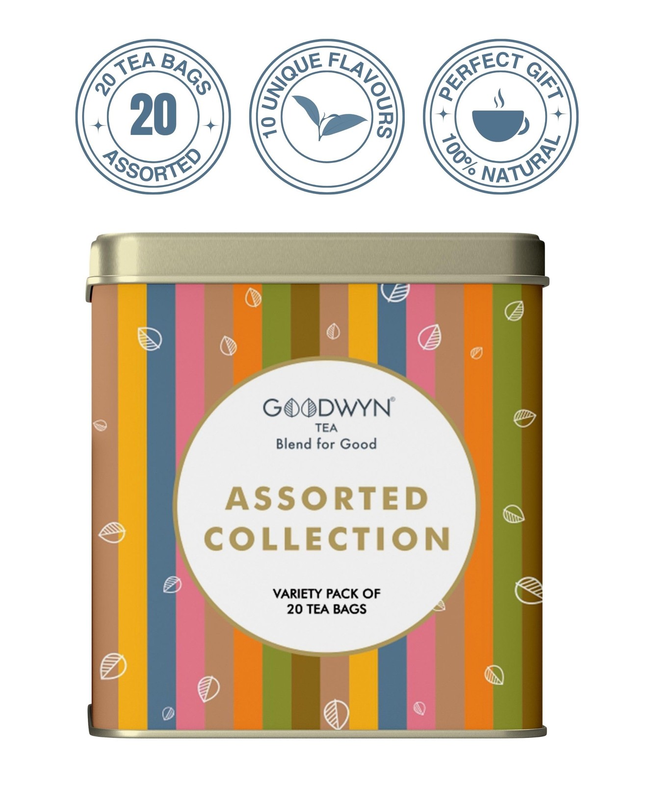 Goodwyn Herbal Tea Sampler Gift Box 20 Tea Bags