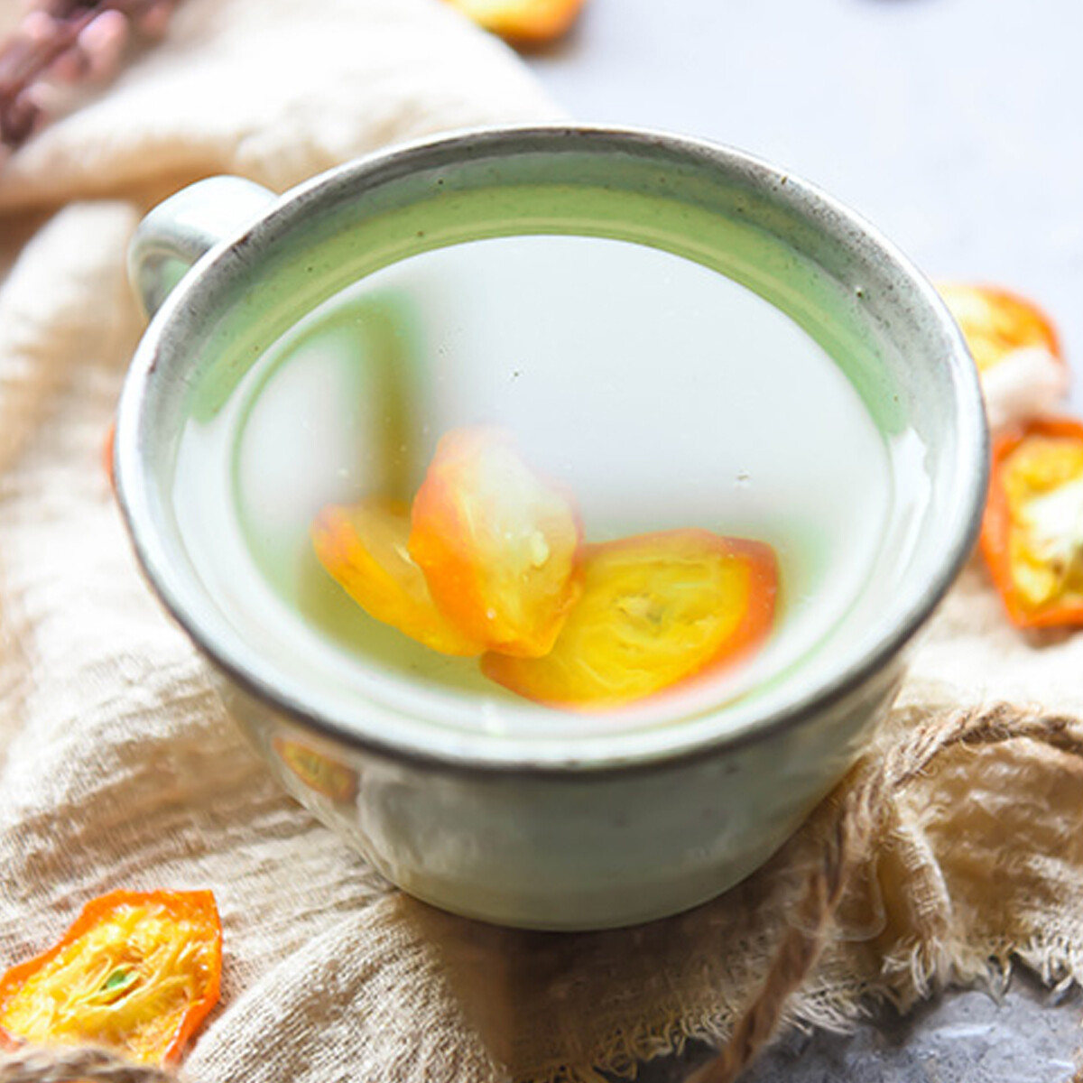 Kumquat Slice Tea Dried Fruit Herbal Tea Natural Appetite Support Healthy Drink