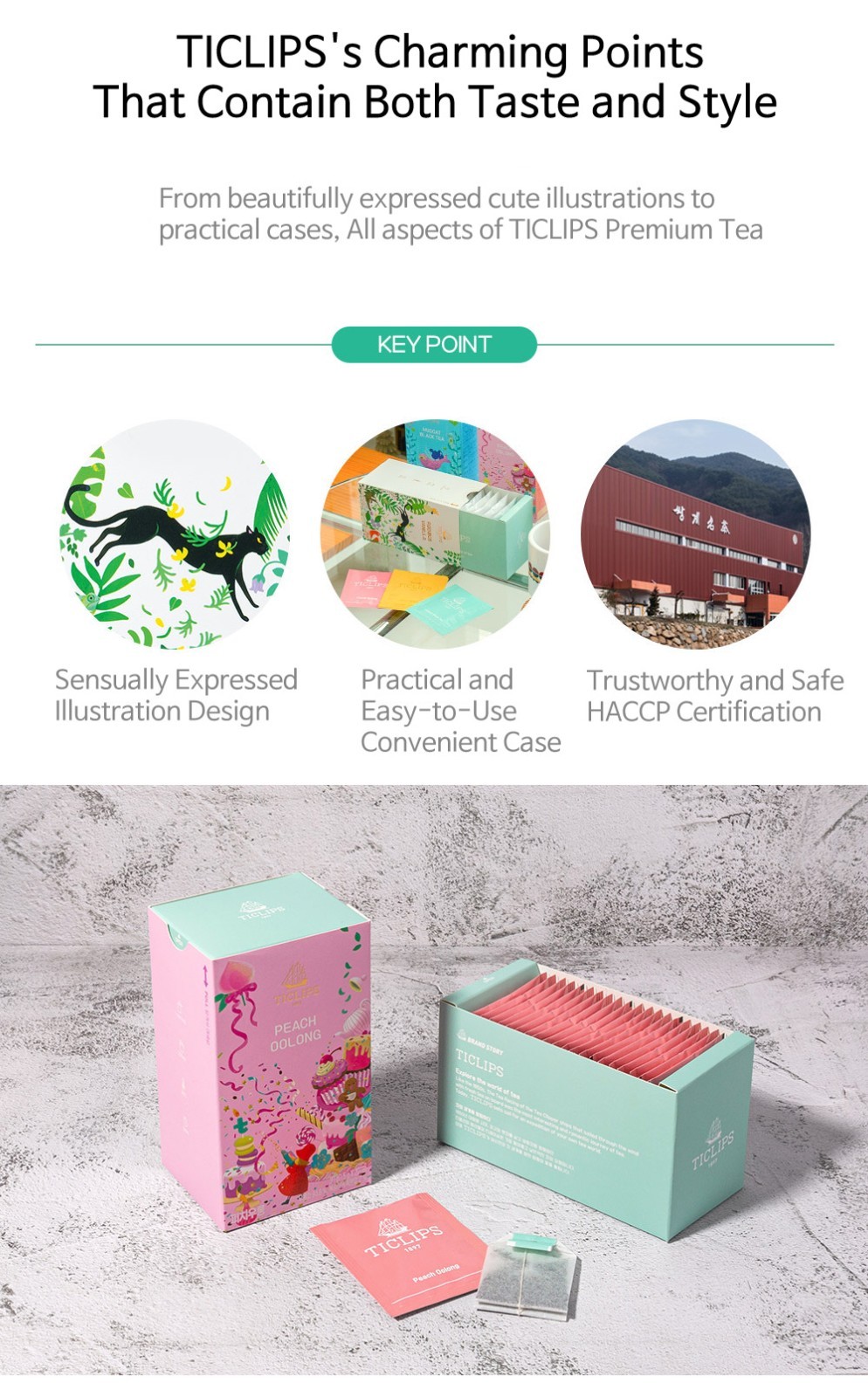 TICLIPS Premium Korean Tea 30g 20 Bags – Choose Your Favorite Flavor
