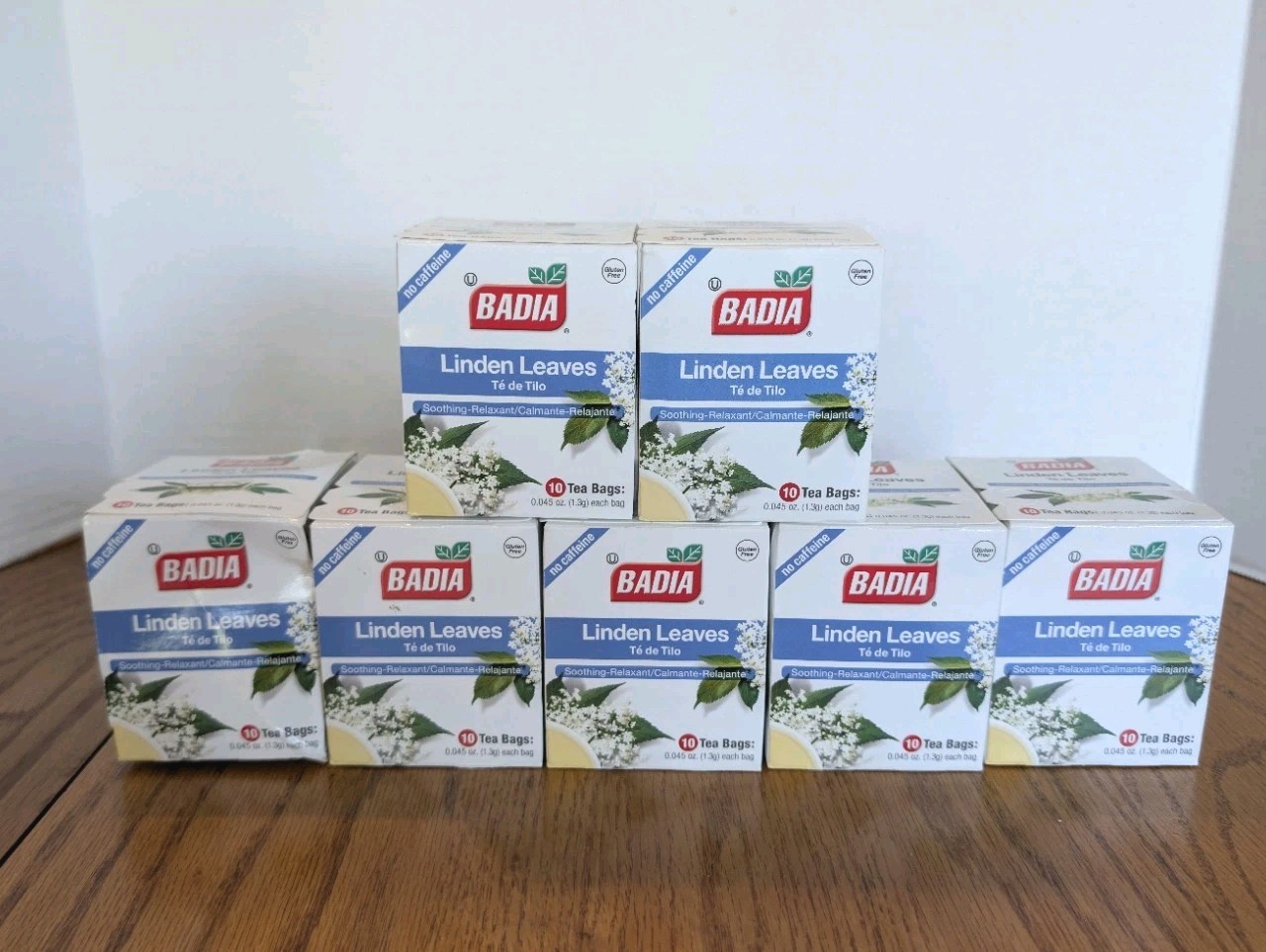 7 Boxes Badia Linden Leaves Soothing, Relaxant (70 Bags In Total) Te de Tilo