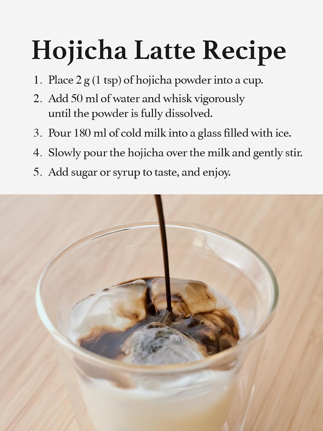 Hojicha Powder, Kyoto Uji, Japanese Roasted Green Tea Latte Powder, Low caffe…