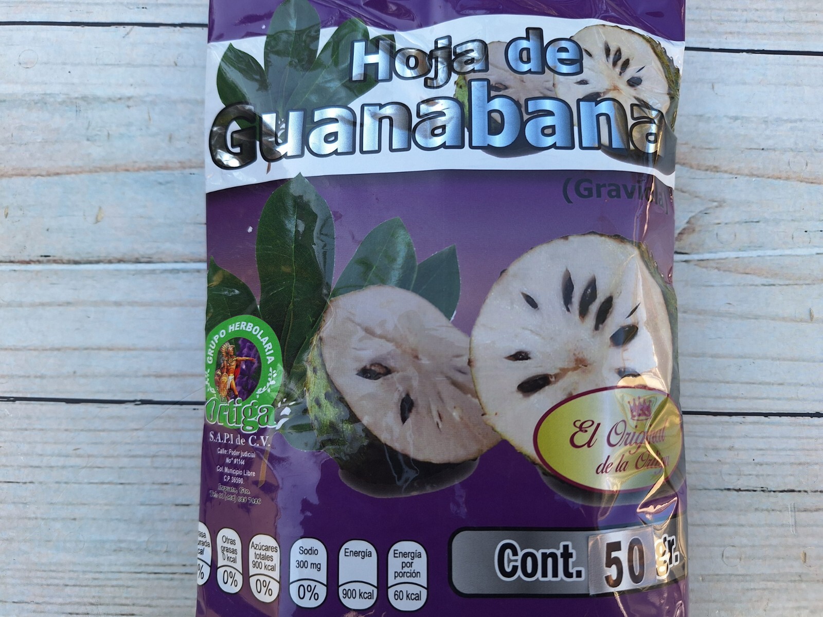 Hoja de Guanabana para te 50gr. 100% Natural