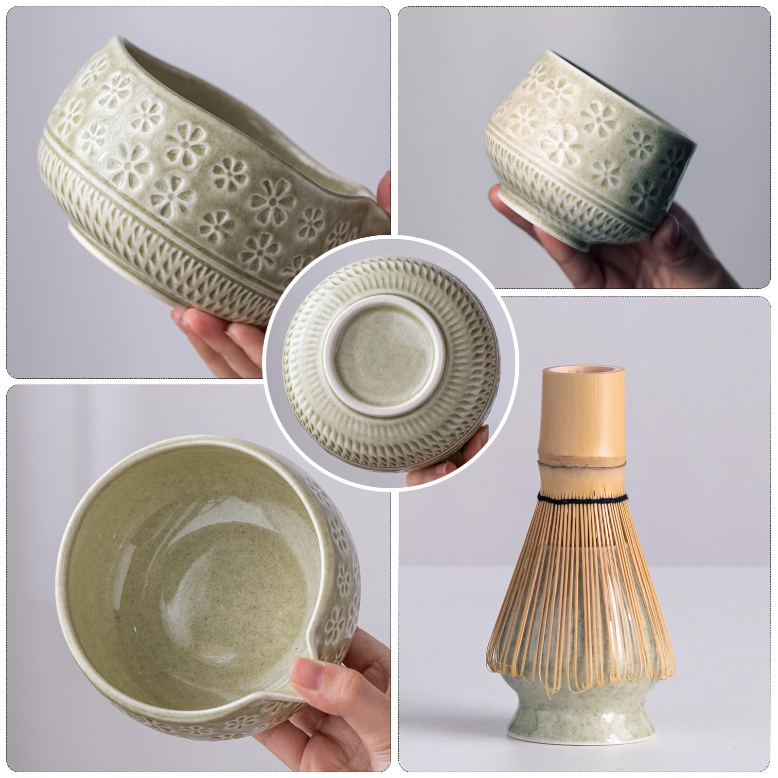 Matcha Whisk Set, 10 Pcs Matcha Set Includes Matcha Bowl, 2 Cups, Matcha Whis…