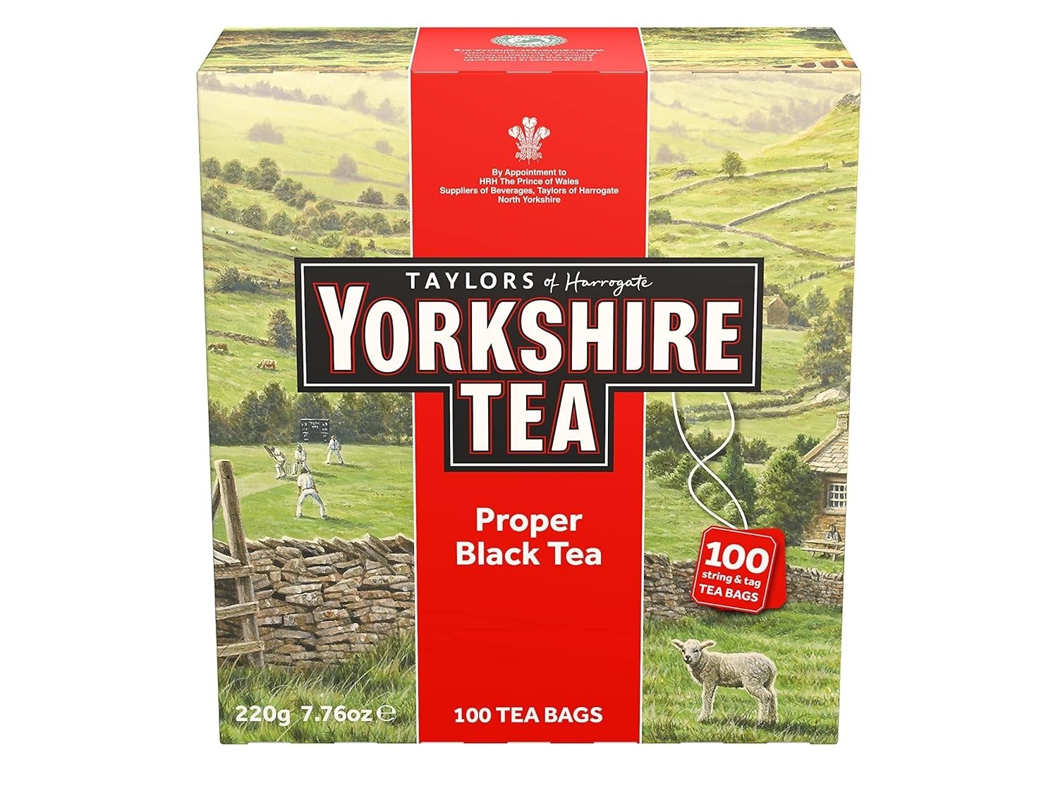 Classic British Breakfast Blend – 100 String and Tagged Teabags, Caffeinated