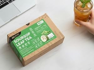 Soursop Tea Bags | 100% Natural Soursop Graviola Leaves | Sugar-Free,