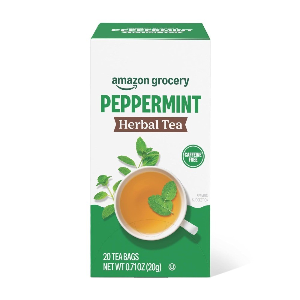 Peppermint Herbal Tea Bags 20 Count Natural Caffeine Free Relaxing Tea