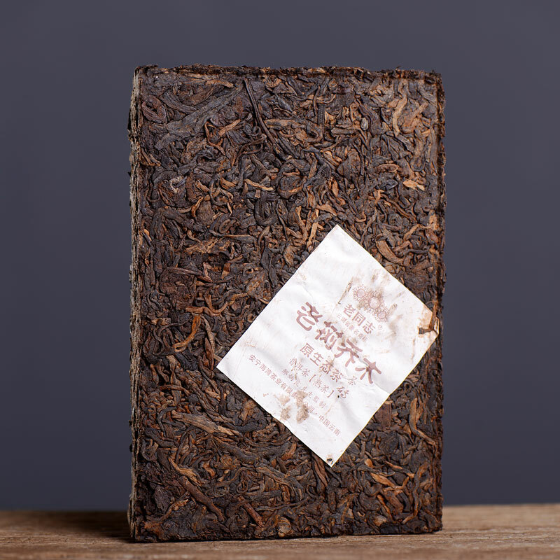 Haiwan Old Tree Tea 2013 Puer Tea “Lao Shu Qiao Mu” Pu-erh Ripe Pu Er Brick 250g