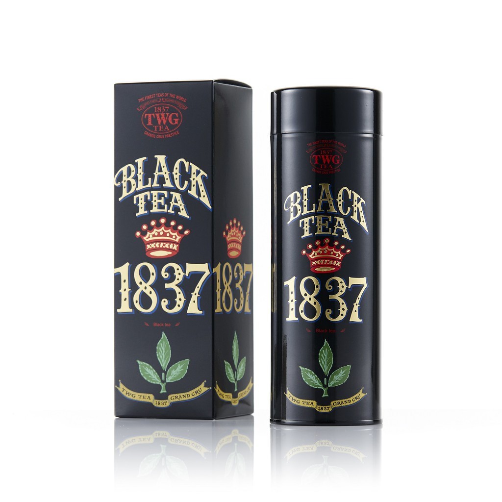 TWG Tea from Singapore – 1837 Black Tea – Packaged Loose Leaf Tea 100g tin