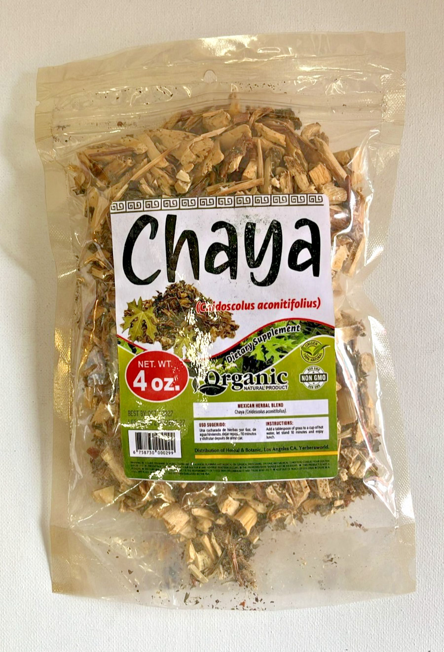 Chaya / Tree Spinach 4oz – Organic Mexican Herbal Tea / Té Natural de Hierbas