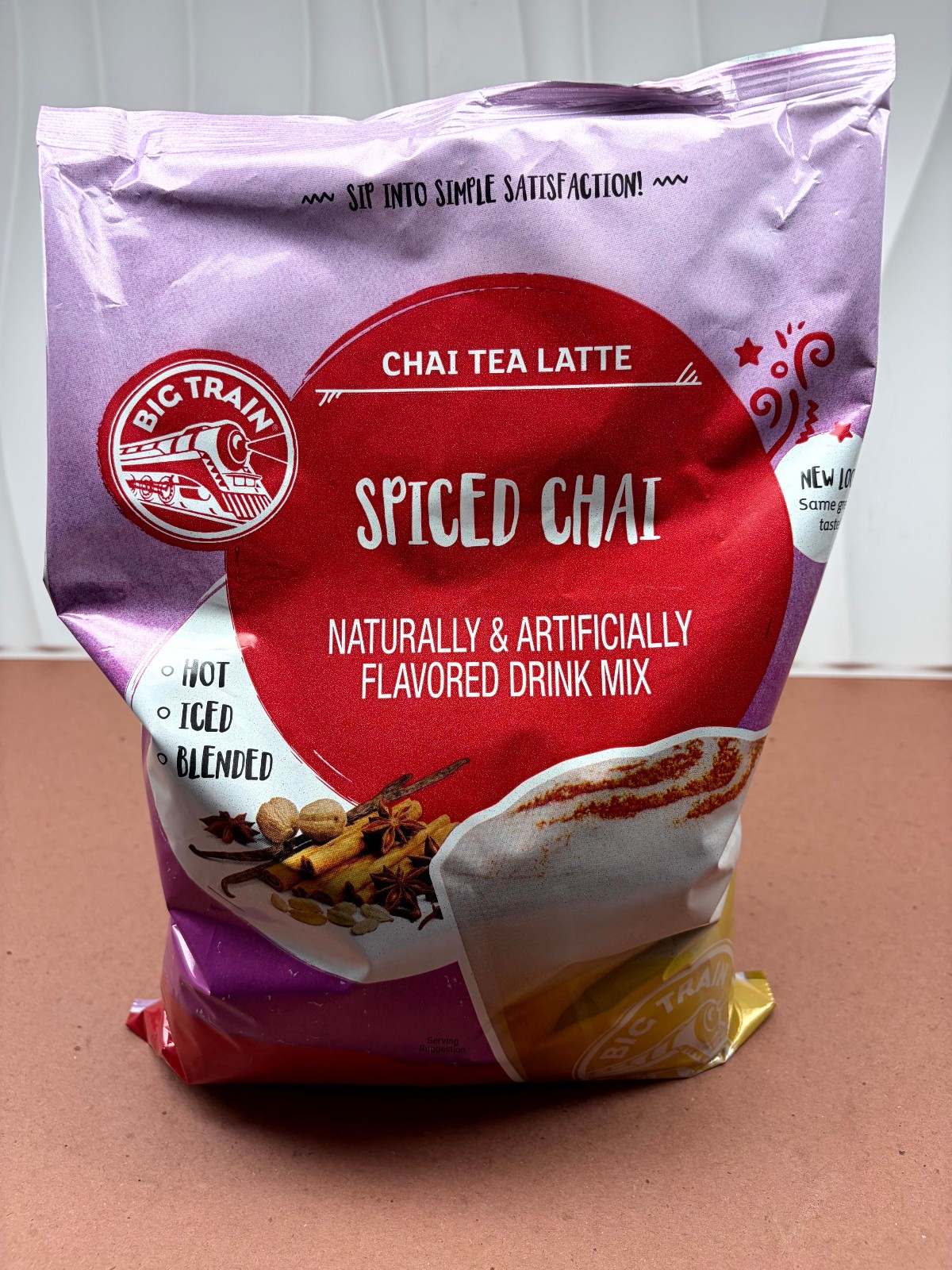 Big Train Spiced Chai Tea Latte Instant Powdered Drink Mix 3.5 lb Bag New
