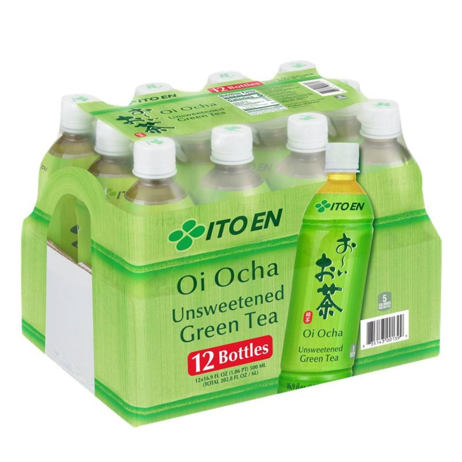 ITO EN Oi Ocha Unsweetened Green Tea, 16.9 fl. oz., 12 pk.