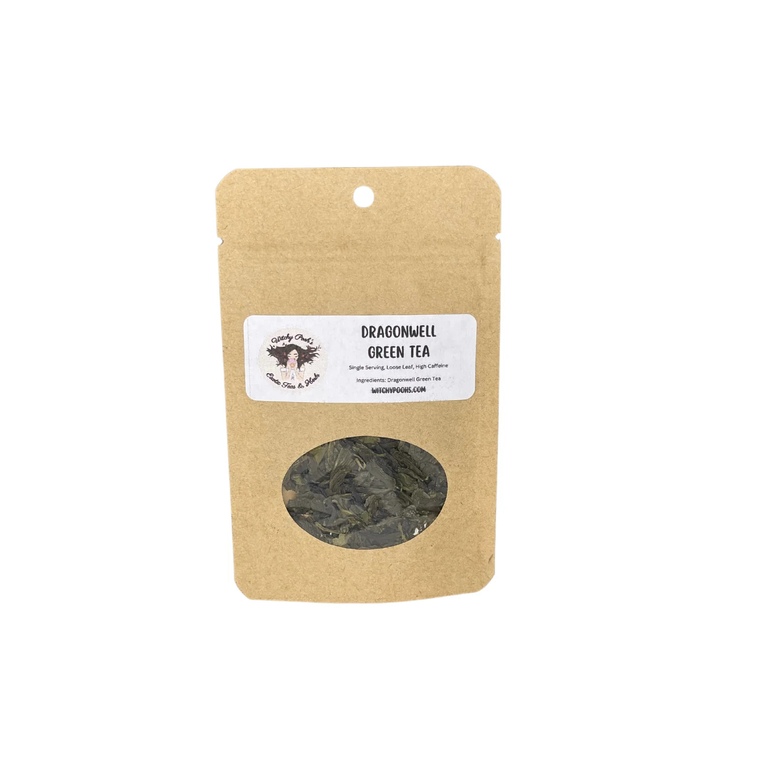 Dragon Well Loose Leaf Green Tea, High Caffeine Equal to Coffee