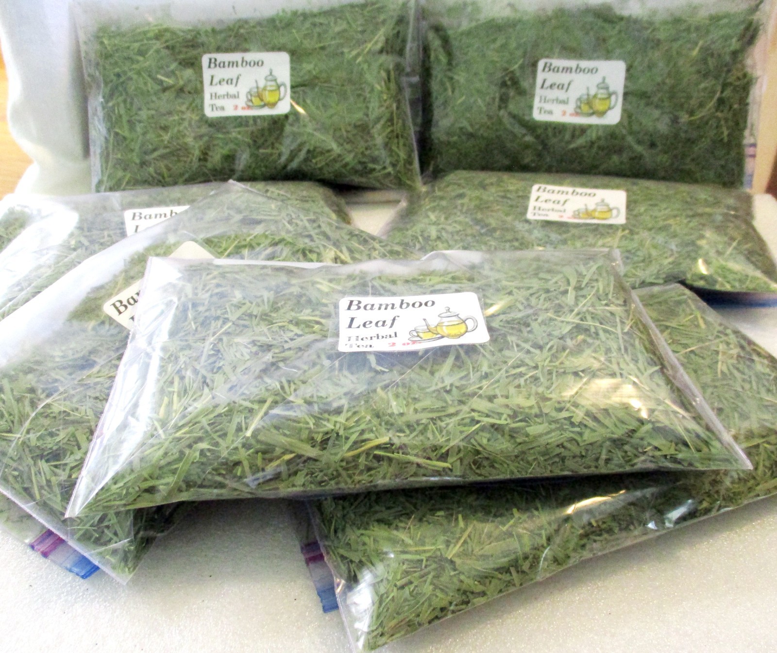 Bamboo Leaf Loose Herbal Tea, Grown in the U.S.A., a Full 2 oz. Bag!