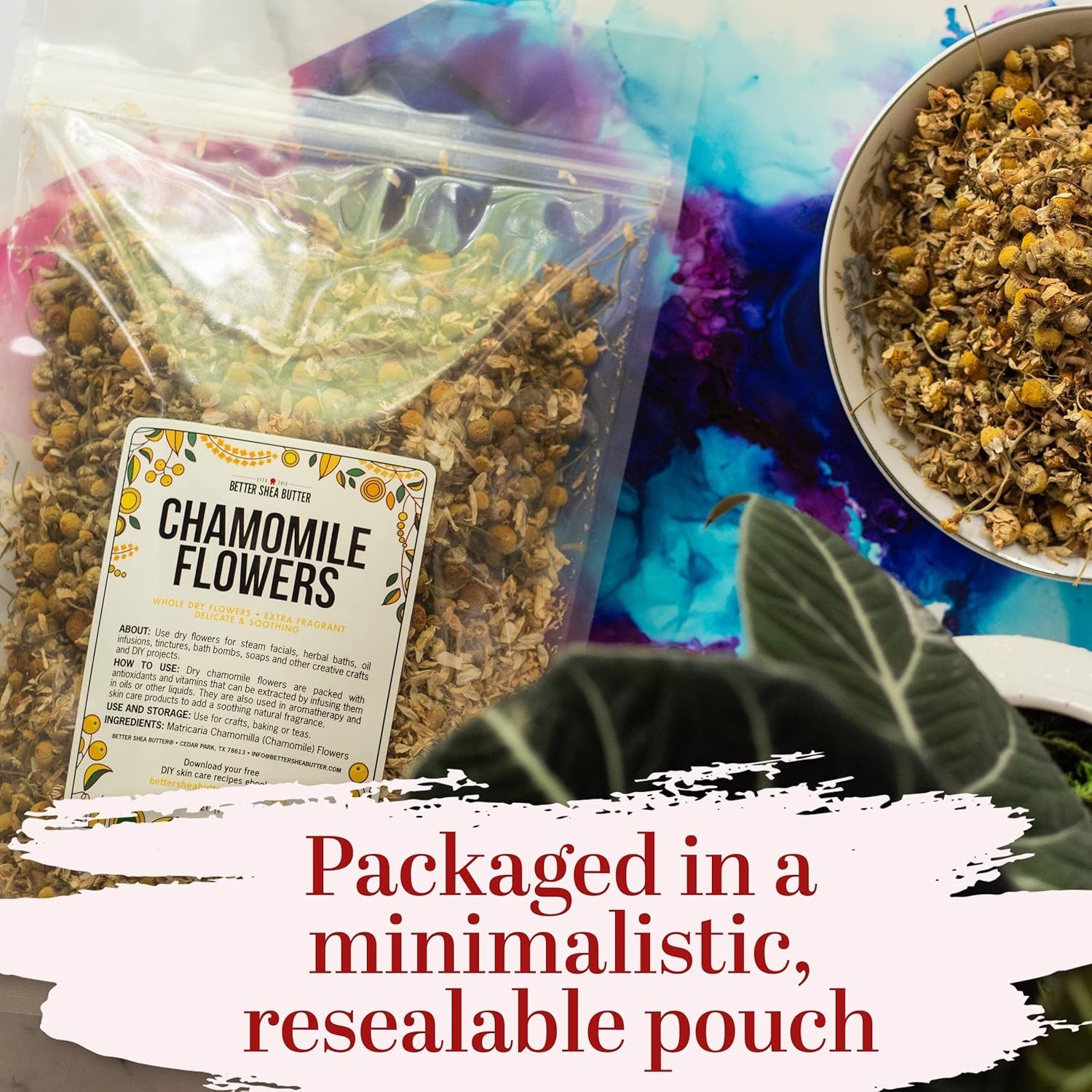 Dried Chamomile Flowers Bulk – Edible Dry Flowers for Relaxing Chamomile Tea …