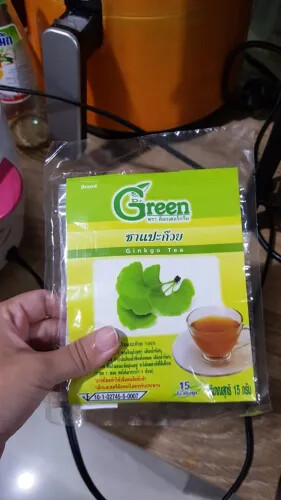 Ginkgo Leaves Tea 100% No Sugar (15g x 15 Teabag) Product of Thailand