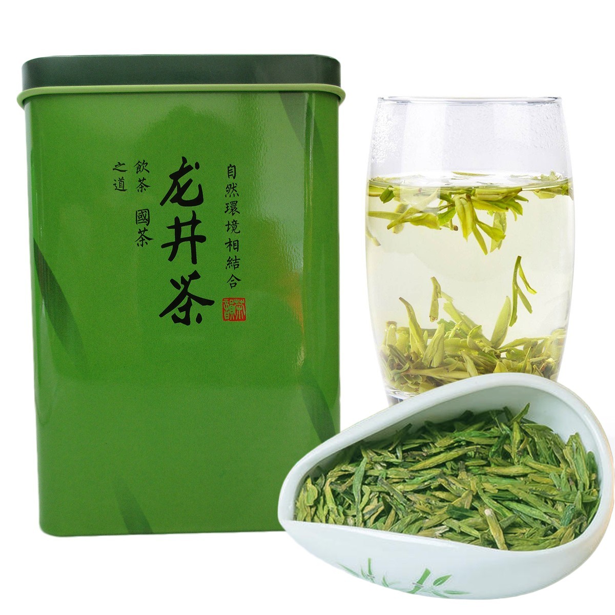 West Lake Longjing Green Tea Natural Herbal Energy Tea for Men Women 5A+ Grade