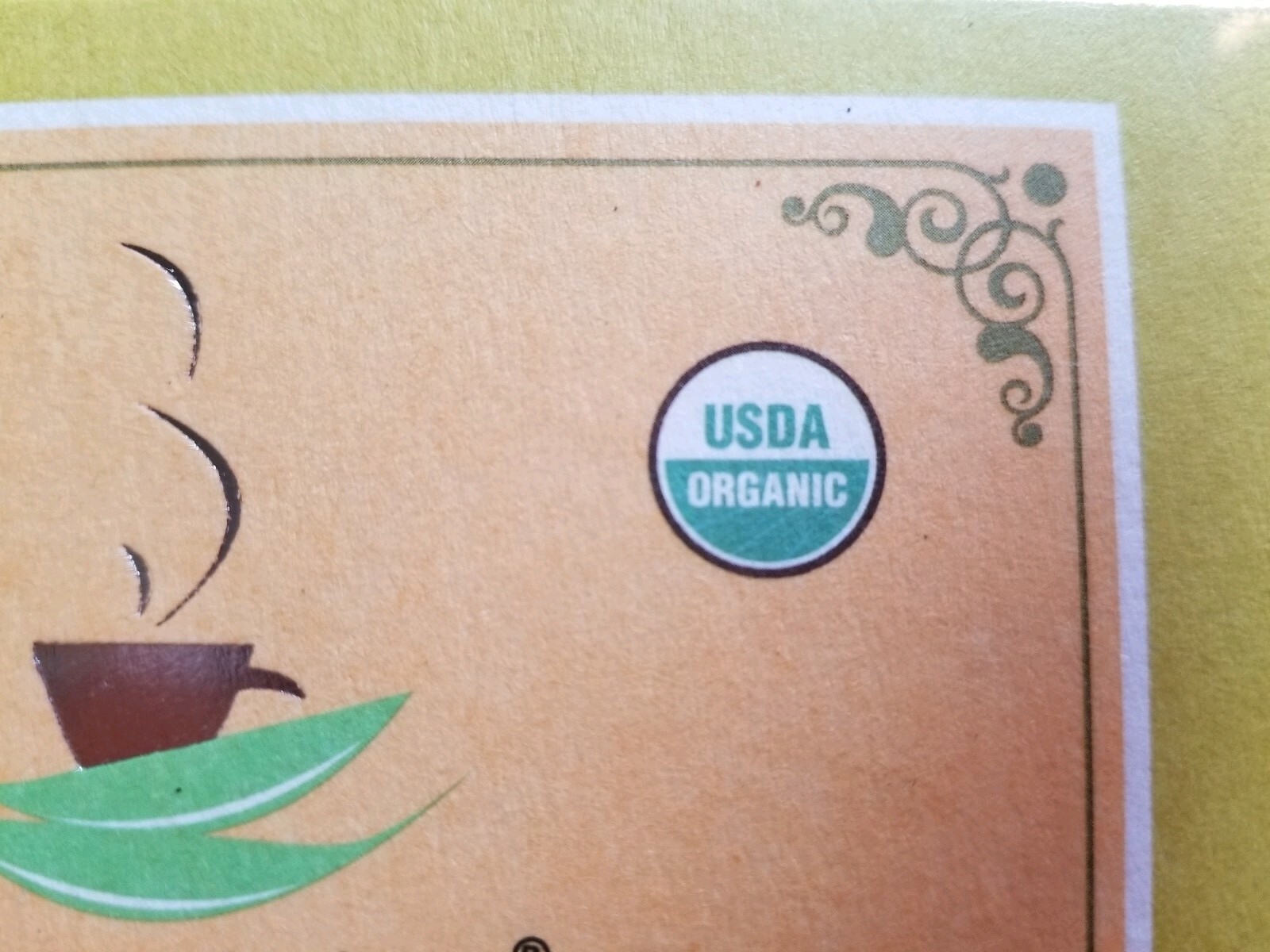 Cup of Life USDA Organic whole Leaf Green Tea, 12 Bags, EXP 3/2022,SEALED, New