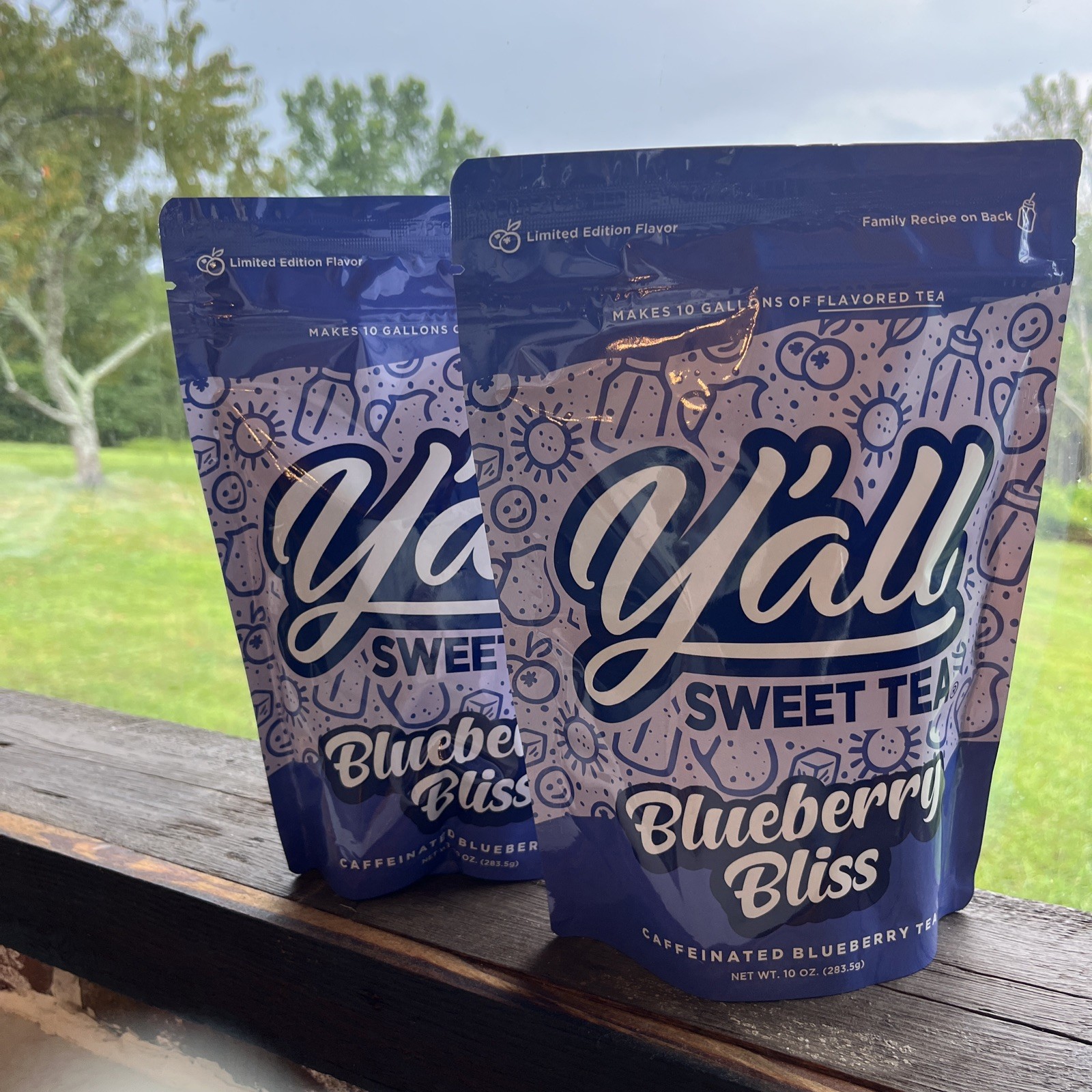 2 ct NEW Flavor Y’all Sweet Tea 10pk resealable bags Blueberry Limited Edition