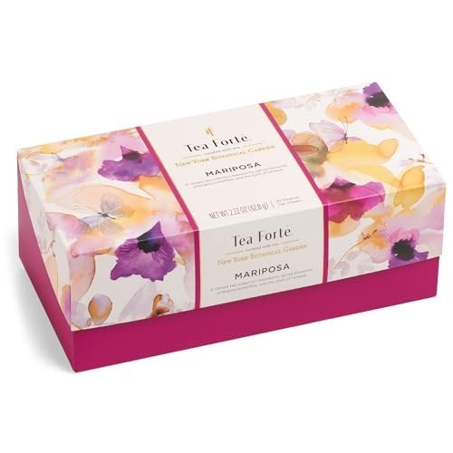 Premium Tea Gift Set Sampler – 20 Assorted Blends, Individually Wrapped Infuser
