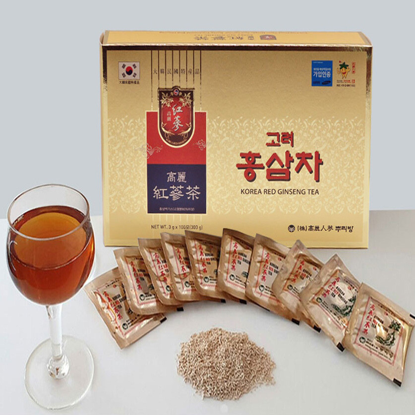 Korean No.1 Red Ginseng Mild Instant Tea Bag Pack 100 Packets Made in korea NEW