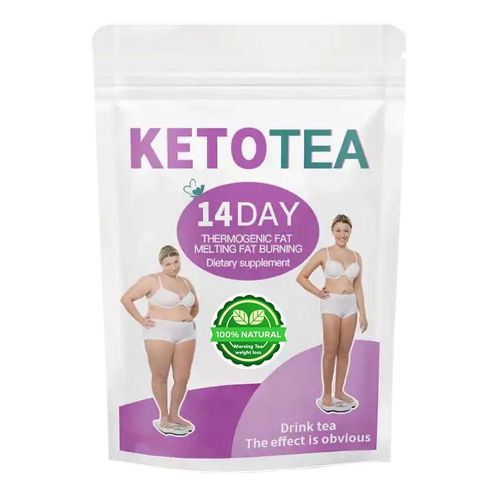 Organic Slim Green Tea Drink for Weight Loss Natural 14 Day Belly Cleansing Tea