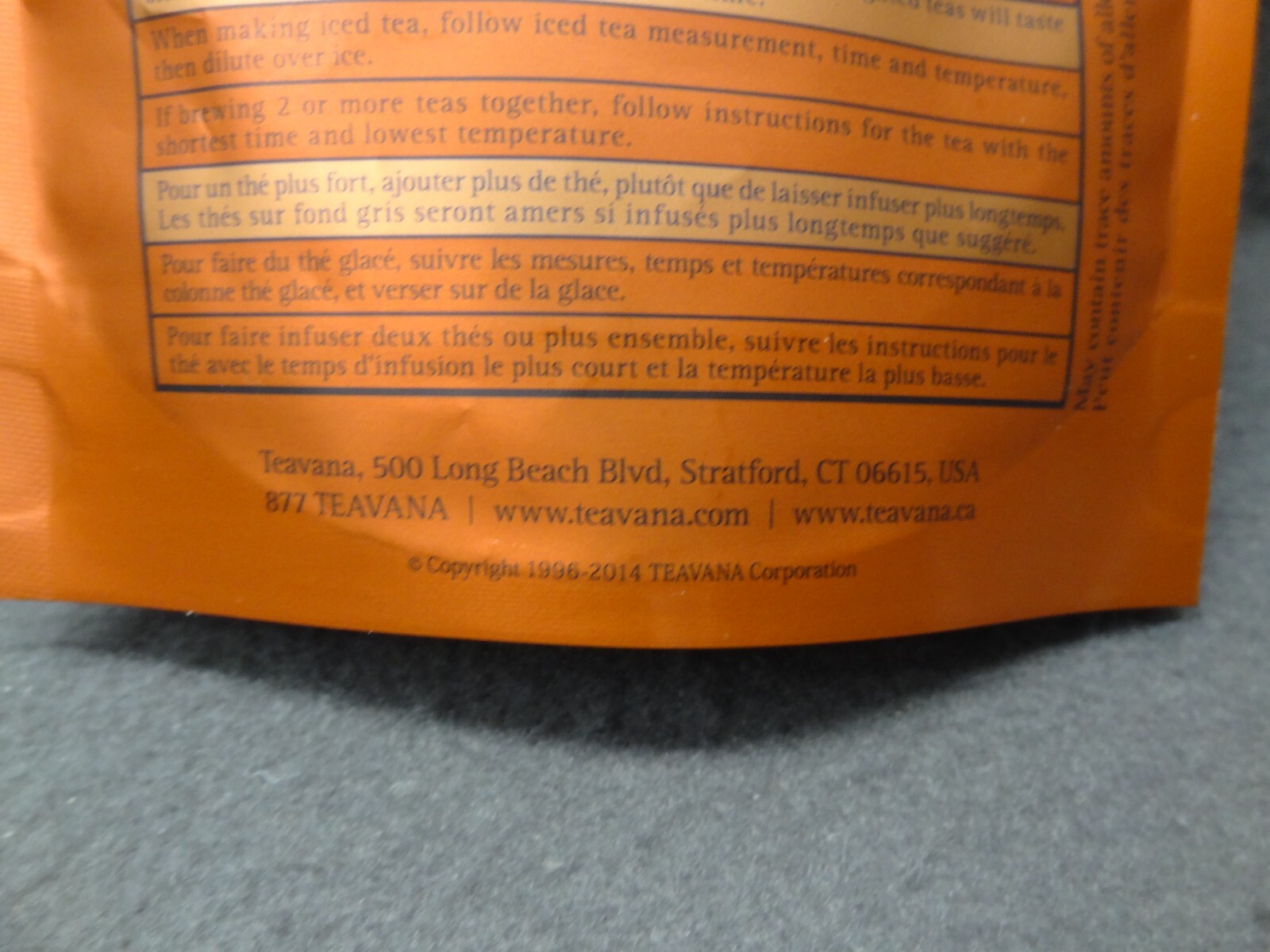 NEW Teavana Rooibos Caramel Chai 2oz 56g Tea Matching Canister 2014 Gift Sample