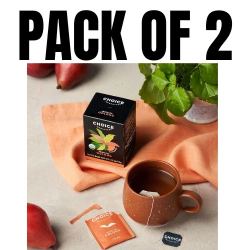 Organic Oolong Tea Bags – Fair Trade, – 96 Count (6 Pack) – Pack of 2