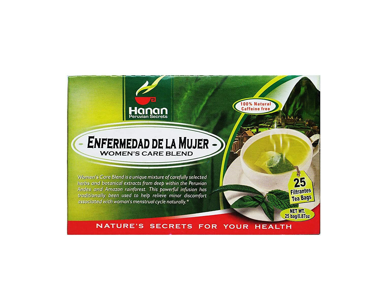 Hanan Peruvian Secrets Enfermedad De La Mujer Herbal Tea | 100% Natural Women’s