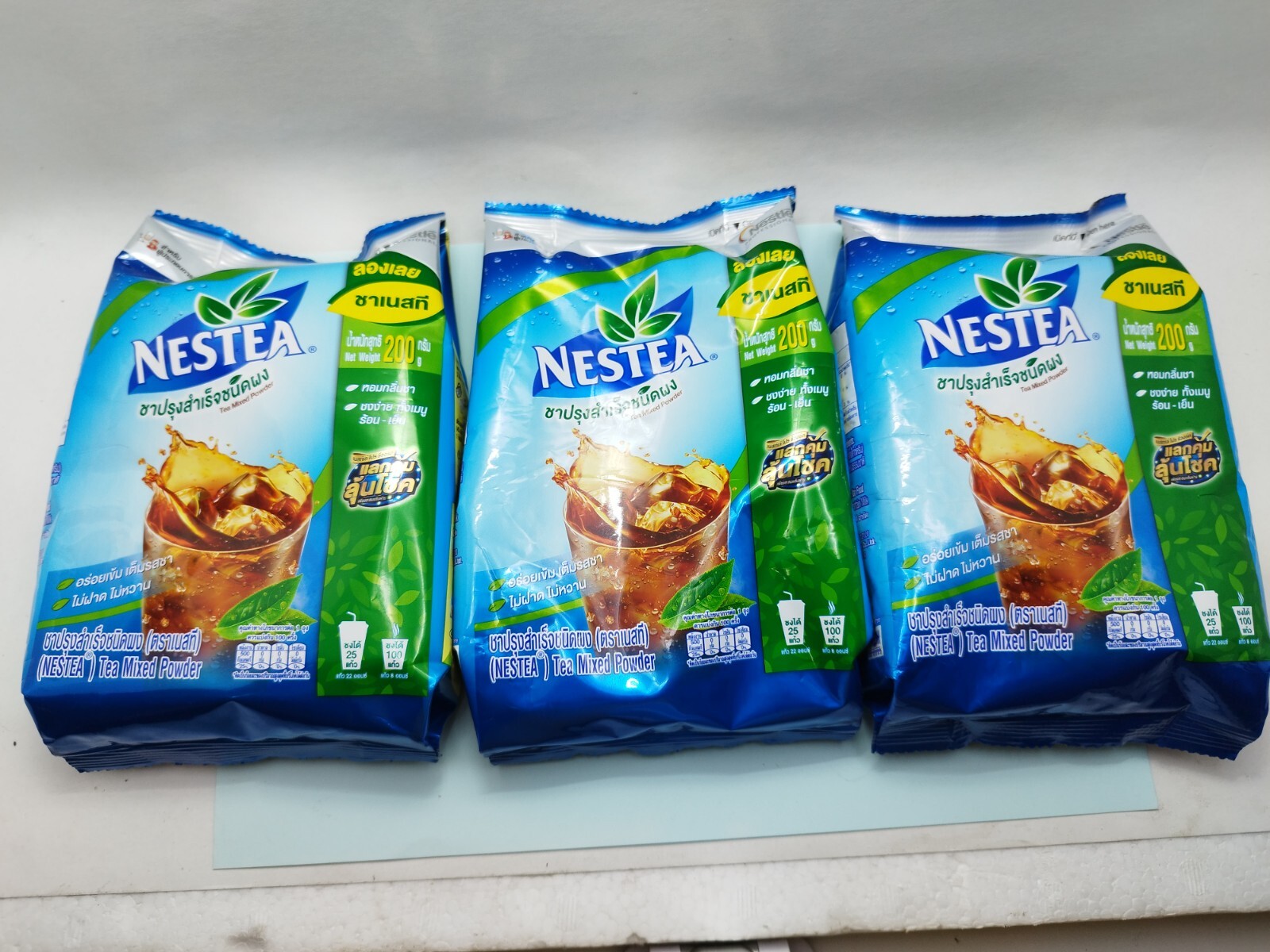 TeaMix Nestea Unsweetened Instant Nestle Instant Powder No Sugar 3×200 Grams